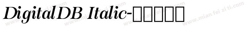 DigitalDB Italic字体转换